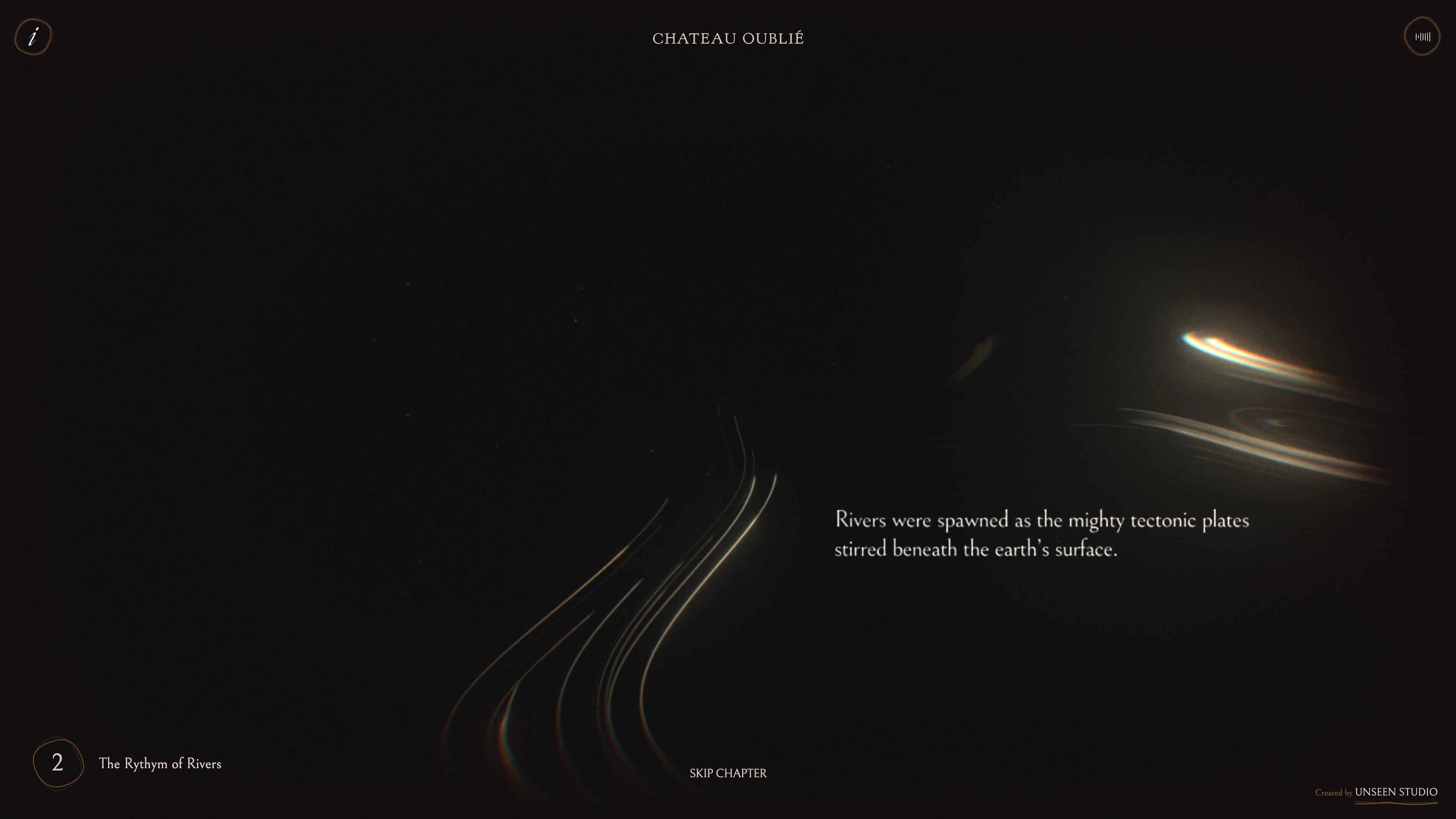 Full page screenshot of the The Symphony of Vines website. The Symphony of Vines is an interactive cinematic journey that tells the rich …