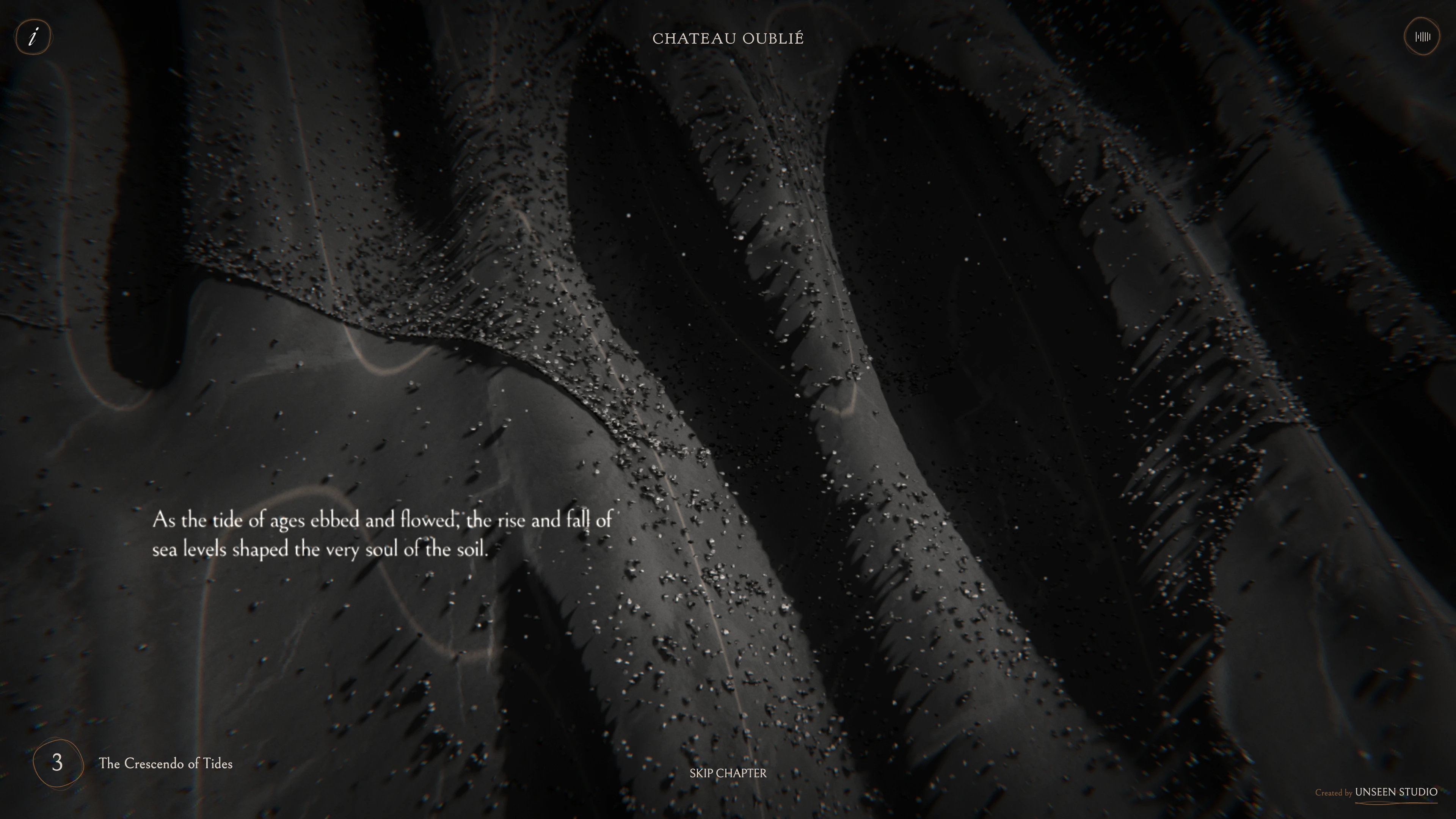Full page screenshot of the The Symphony of Vines website. The Symphony of Vines is an interactive cinematic journey that tells the rich …