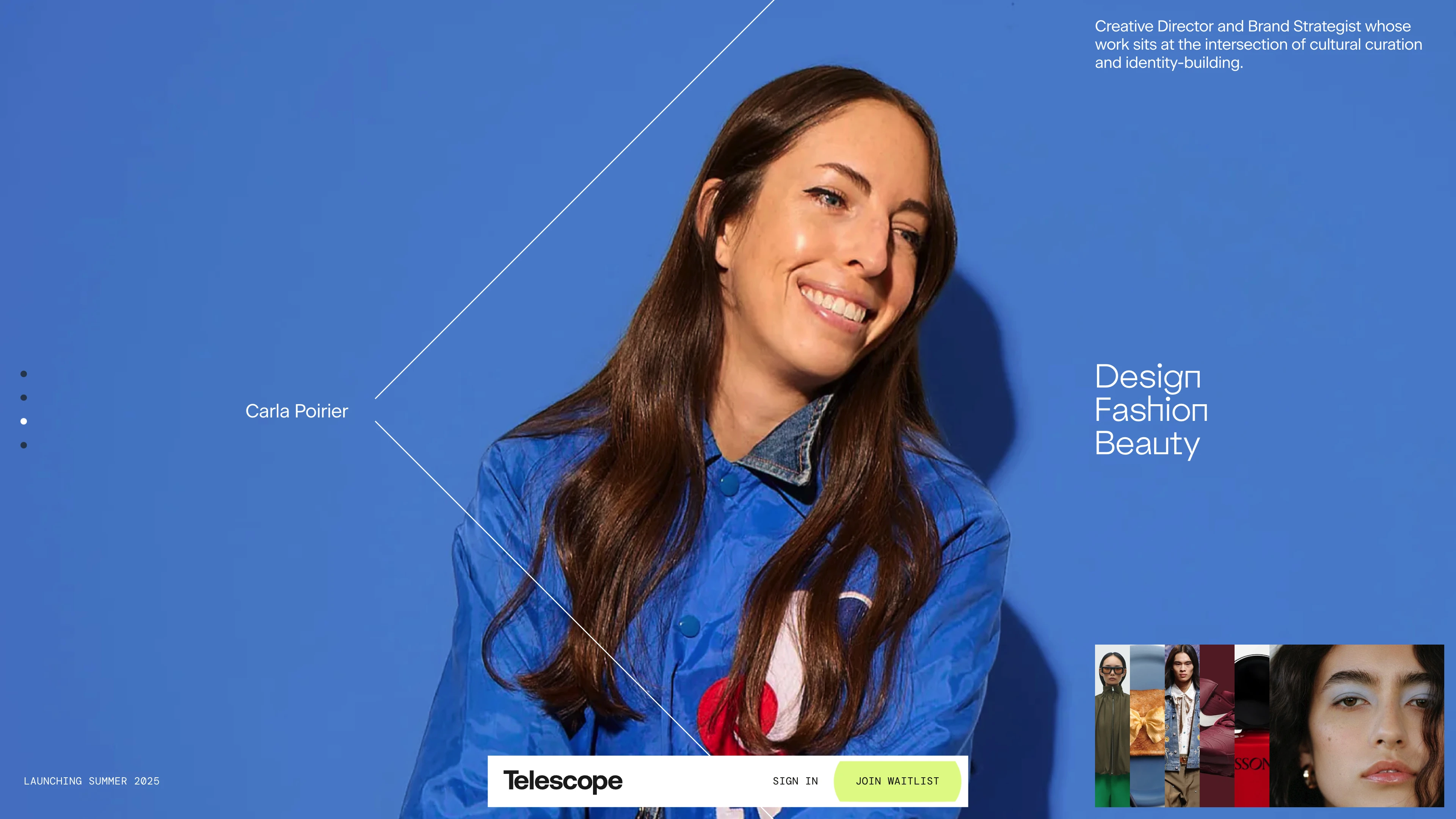 Full page screenshot of the Telescope website. Telescope is a new platform to discover the best recommendations from the best …