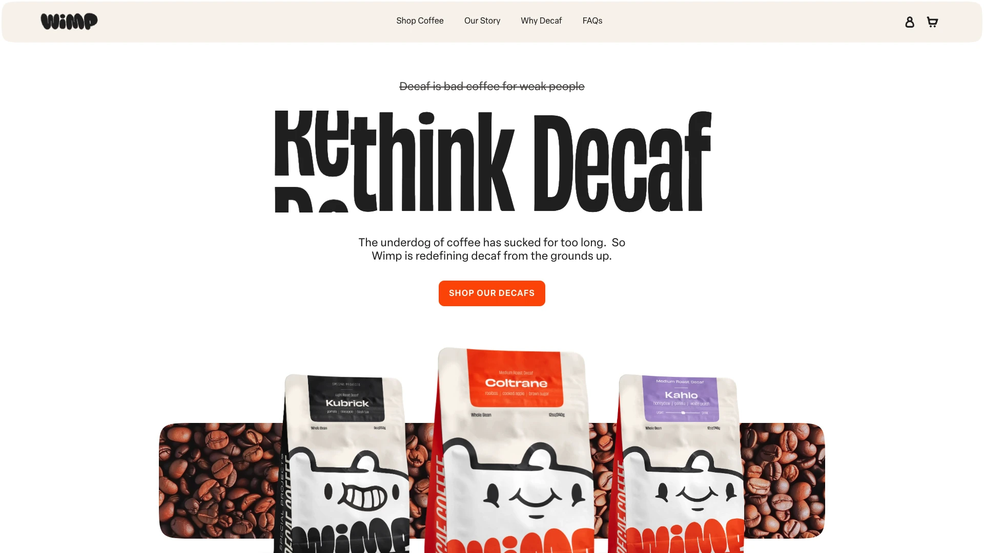 Wimp Decaf Coffee